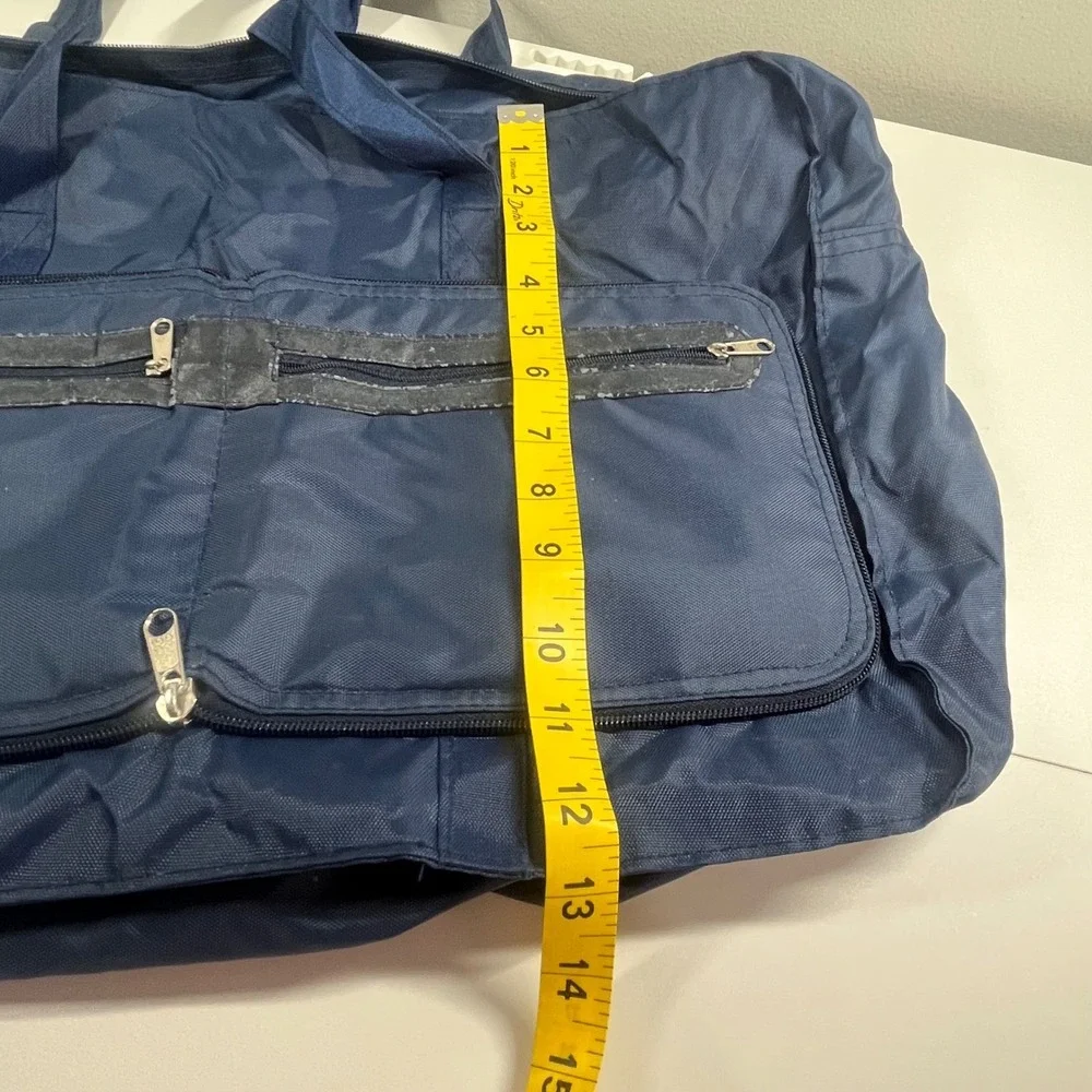 WordPerfect Corporation Travel Bag Navy Blue Foldable Pouch Vintage Tech Promo